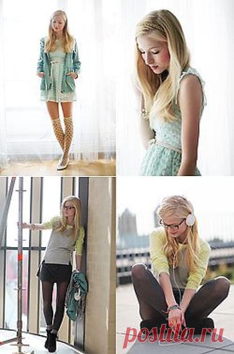 H &amp; M платье, Chicwish Колготки, Görtz обувь, Fossil Watch, Sheinside свитер - вырезать платье - Джоана Gröblinghoff | LOOKBOOK