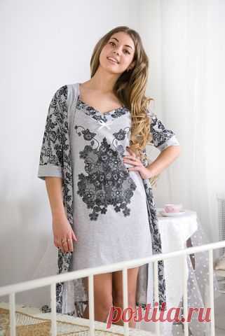 Сказочных снов!!! г.Выкса           Виринея (к-т 75) Артикул: product1339 Материал: Кулирка, 100% хлопок  Размеры: 40-54  Производство: "Lena Basca", Россия