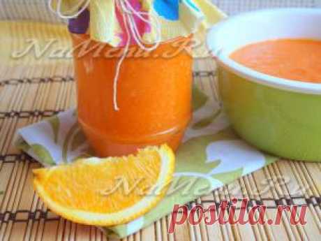 «Сырое» варенье из тыквы и апельсина