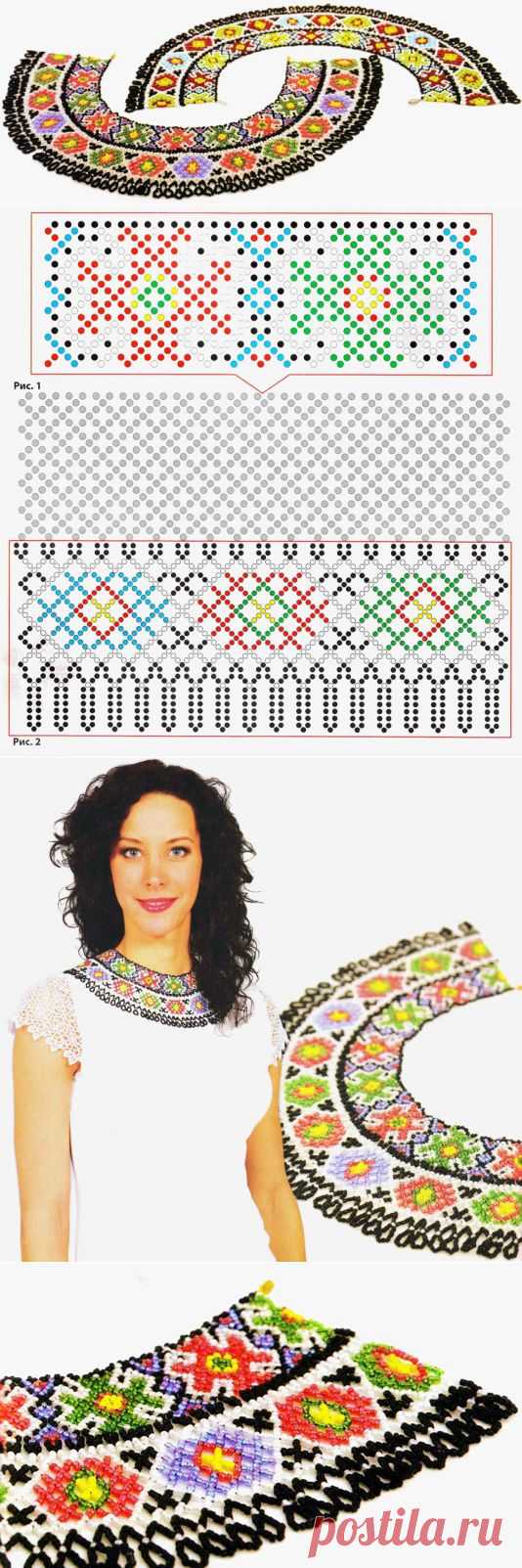 Колье-воротник из бисера - Beaded Necklace