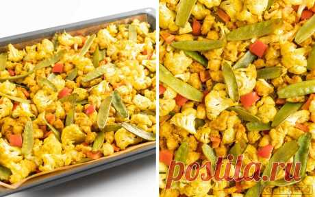 Mega einfaches Low Carb Hähnchen-Curry vom Blech