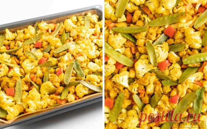 Mega einfaches Low Carb Hähnchen-Curry vom Blech