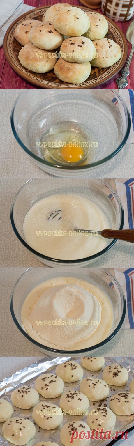 ✔️Булочки на кефире без дрожжей в духовке рецепт с фото пошагово на скорую руку