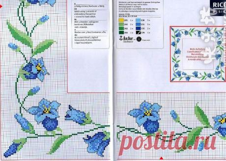 Вышивка крестом &quot;Колокольчики&quot;