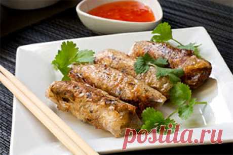 Азиатская кухня. Блинчики в кляре с морепродуктами