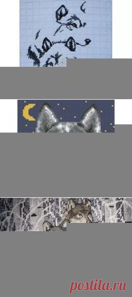 вышивка крестом схемы животные волки: 19 тыс изображений найдено в Яндекс.Картинках