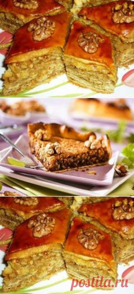 Рецепт пахлавы с грецкими орехами.