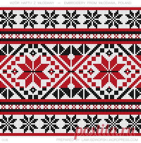 Patterns of folk embroidery from Poland / Wzory polskich haftów krzyżykowych – Lamus Dworski