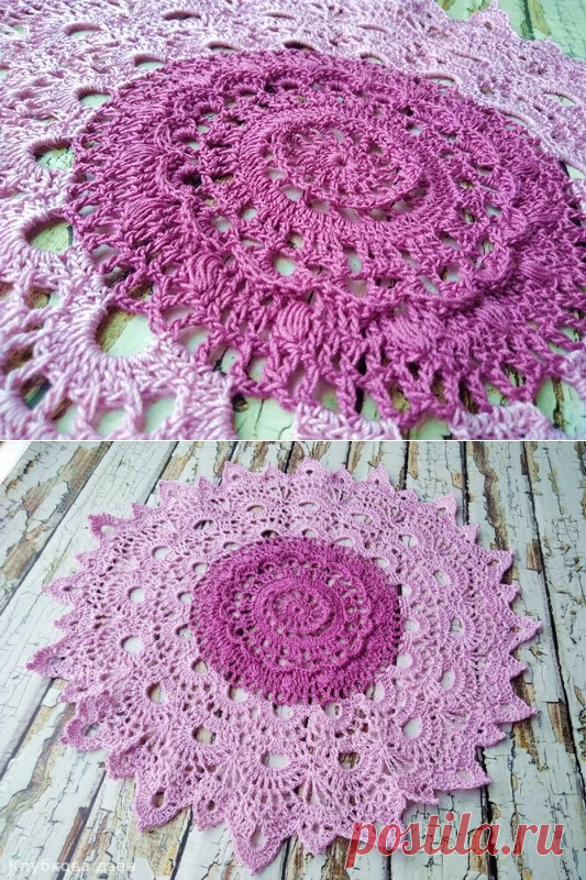 Новая салфетка крючком | Клубкова | Яндекс Дзен