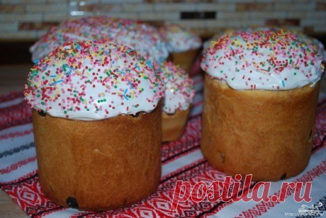 Глазурь для пасхальных куличей