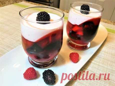 Летний Десерт ГЛАМУРНАЯ ЯГОДКА. Вкуснейший! Summer Dessert