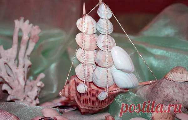 Поделки из ракушек: кораблик своими руками | 33 Поделки | Яндекс Дзен