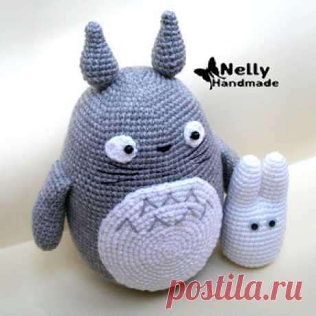 Тоторо и его помощник амигуруми. Схемы и описания для вязания игрушек крючком! Бесплатный мастер-класс от Нелли Шистеровой по вязанию Тоторо и его помощника - персонажи из популярного аниме "Мой сосед Тоторо". Высота вя…