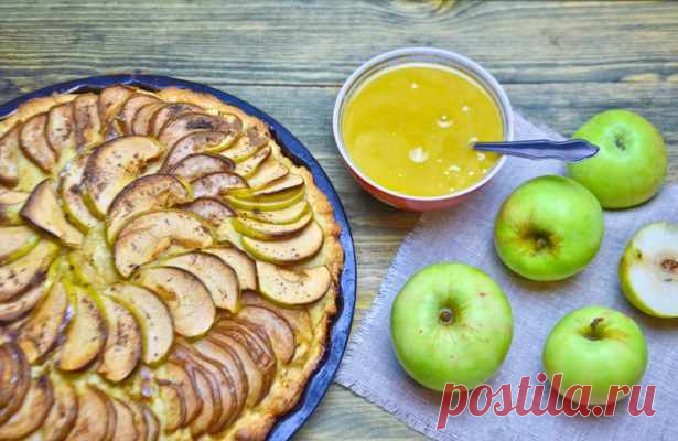 Рецепт пирога с яблоками и мёдом — Домашняя кулинария