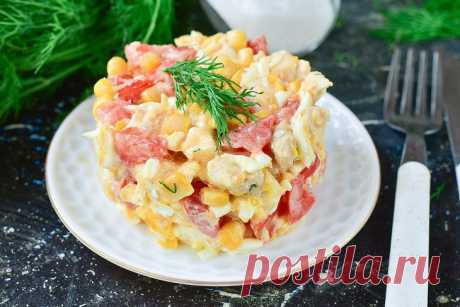 Салат "Седьмое небо" из куриной грудки: рецепт с фото пошагово