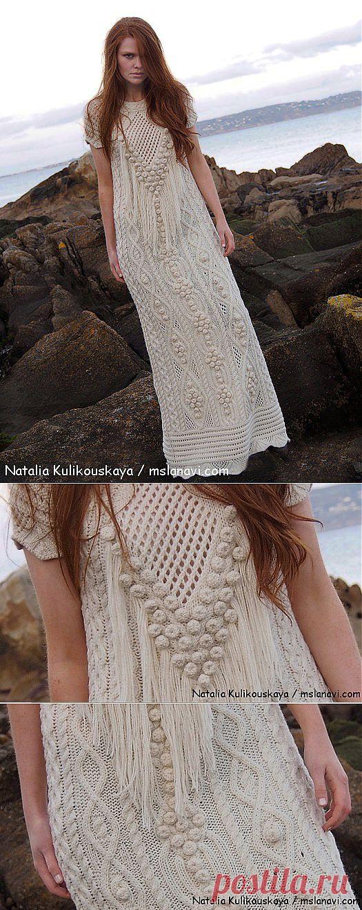 Дизайнерское вязаное платье от Натальи Куликовской | Вяжем с Ланой