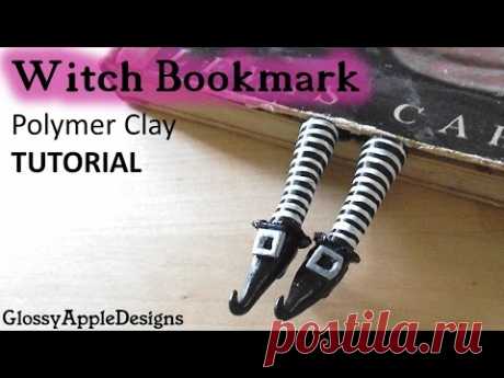 Polymer Clay Witch Shoes/Feet Bookmark TUTORIAL | Maive Ferrando