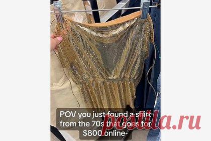 Девушка решила сэкономить и удивилась ценной находке в секонд-хенде. Американка решила сэкономить на шопинге и удивилась ценной находке в секонд-хенде. Жительница Техаса с никнеймом @braybunny приобрела винтажный топ Whiting And Davis за шесть долларов. По словам блогерши, стоимость вещи на ресейл-платформе Depop варьируется от 350 до 700 долларов.