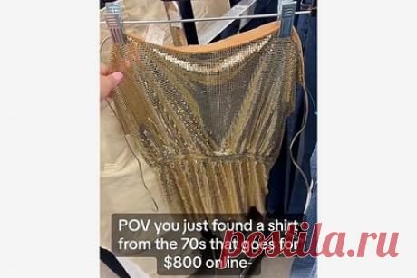 Девушка решила сэкономить и удивилась ценной находке в секонд-хенде. Американка решила сэкономить на шопинге и удивилась ценной находке в секонд-хенде. Жительница Техаса с никнеймом @braybunny приобрела винтажный топ Whiting And Davis за шесть долларов. По словам блогерши, стоимость вещи на ресейл-платформе Depop варьируется от 350 до 700 долларов.