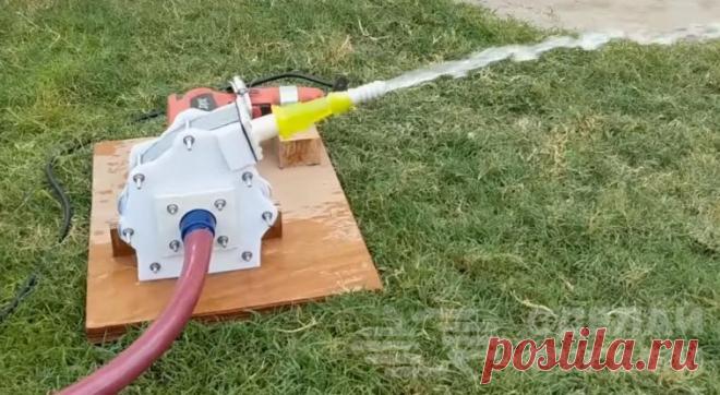 Водяной насос с приводом от электродрели