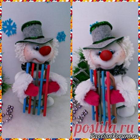 Опять Снеговики!!!! - запись пользователя Наталья К. Интерьерные куклы (Наталья) в сообществе Новый год в категории новогодние подарки,поделки и костюмы