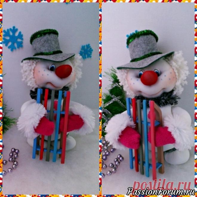 Опять Снеговики!!!! - запись пользователя Наталья К. Интерьерные куклы (Наталья) в сообществе Новый год в категории новогодние подарки,поделки и костюмы