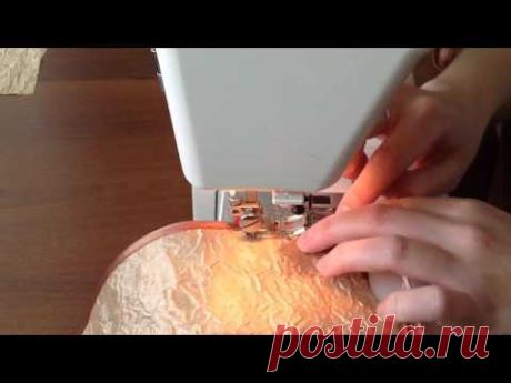 Обработка угла косой бейкой. 2 способа.