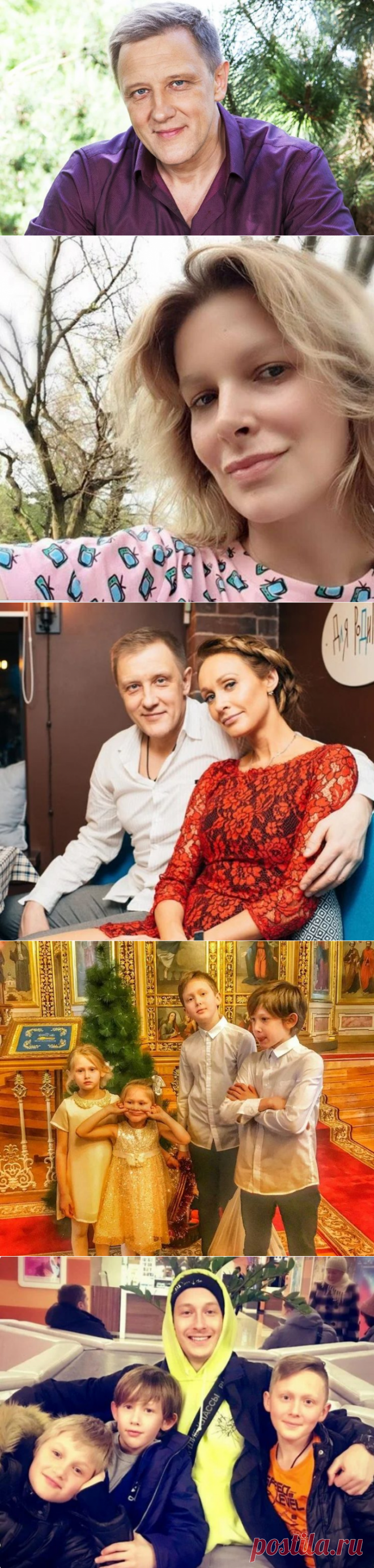 Актеру Сергею Горобченко под полтинник. Жена Полина Невзорова и 8 детей, как живется в семье