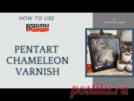 How to Use Pentart Chameleon Varnish.