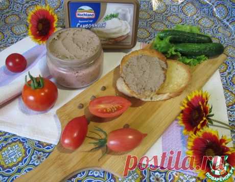 Паштет из куриных потрошков с плавленым сыром – кулинарный рецепт