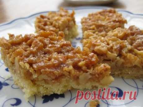 Песочное печенье с орехами