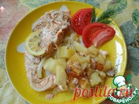 Семга с картофелем в мультиварке - кулинарный рецепт