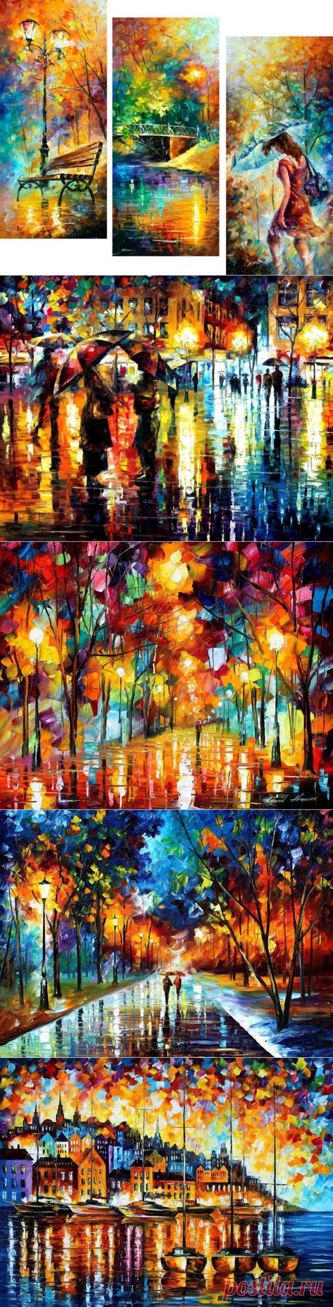 Красивые картины маслом художника Леонида Афремова