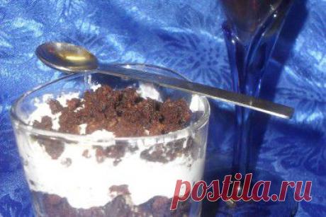 Шоколадный бисквит со взбитыми сливками - рецепт с фотографиями