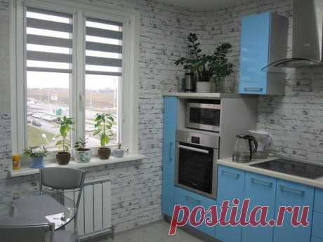 Кухня: простор и прохлада на 9 "квадратах"