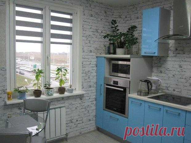 Кухня: простор и прохлада на 9 