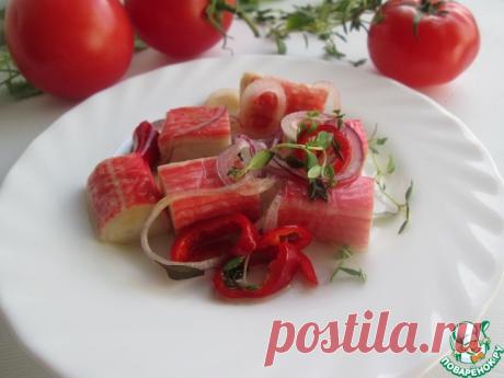 Маринованные крабовые палочки Кулинарный рецепт