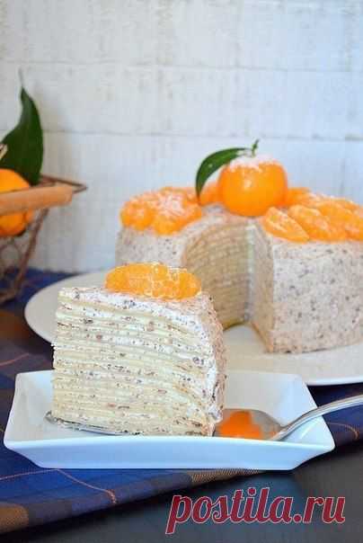 Блинный торт с шоколадом | Готовим вместе