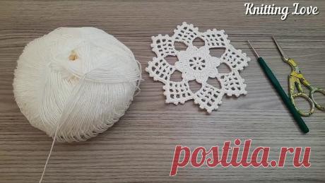 Красивый узор крючком - Вязание крючком - Knitting Love 💗