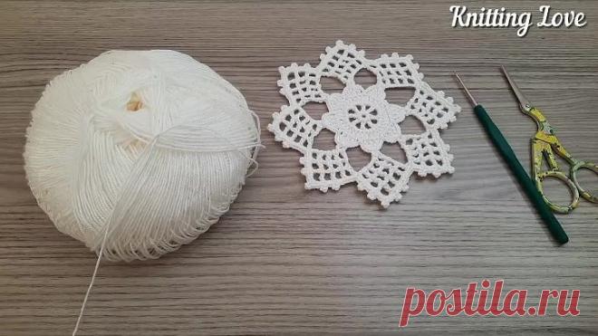 Красивый узор крючком - Вязание крючком - Knitting Love 💗