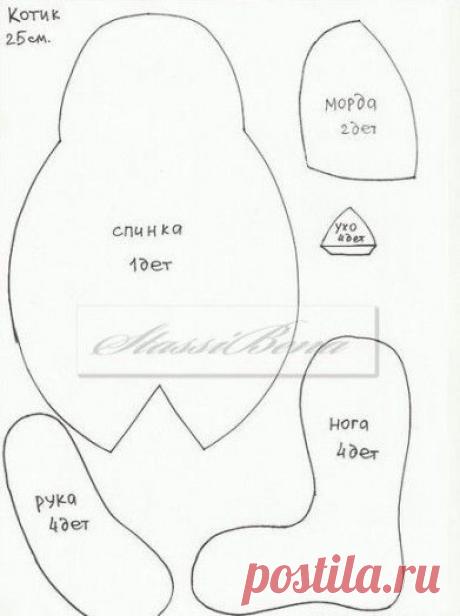 Коты тильда. Выкройка | БЛОГ ДОМОХОЗЯЙКИ