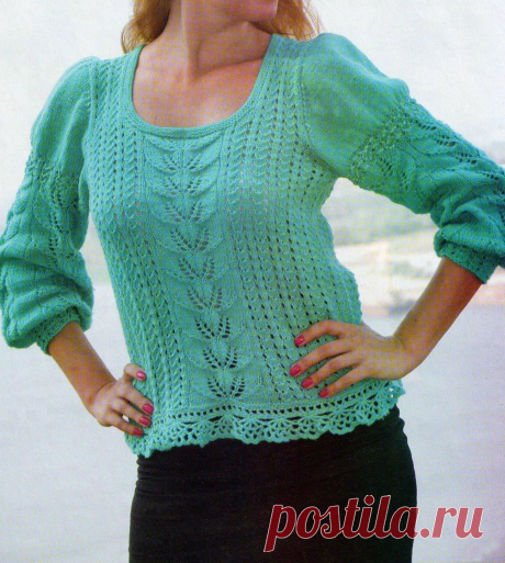 Kostenlose Strickmuster - Brauner Herrenpullover