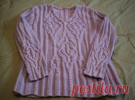 Ravelry: #695 Intricate V-neck pattern by Norah Gaughan