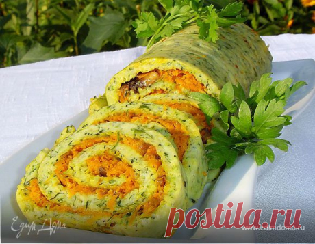 Рулет из цукини с морковно-грибной начинкой рецепт 👌 с фото пошаговый | Едим Дома кулинарные рецепты от Юлии Высоцкой