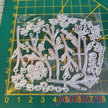 Новинка 2023, металлические Вырубные штампы, тиснение, фотоальбом, декоративные украшения «сделай сам», скрапбукинг, цветы, трава и дерево | AliExpress