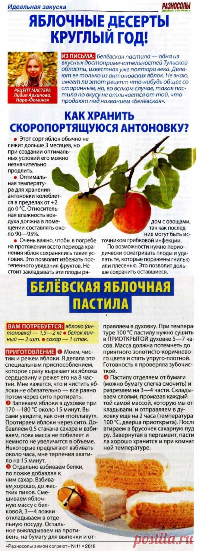 Белёвская яблочная пастила
