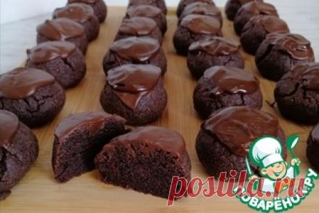 Мокрое шоколадное печенье