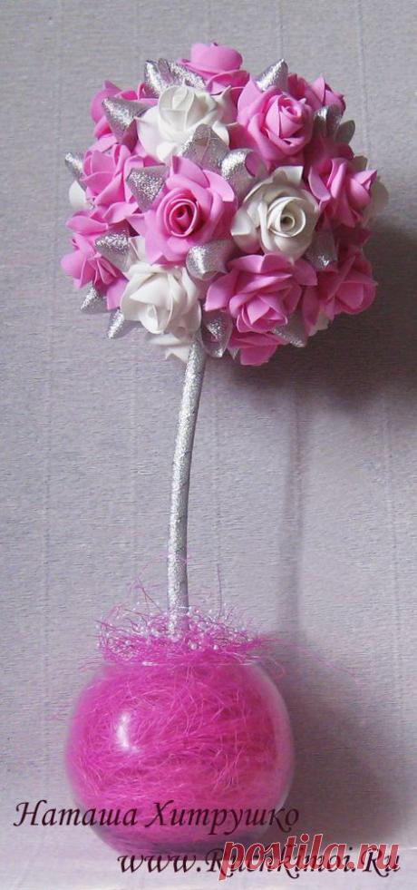 Роза из фоамирана своими руками второй вариант | ручки мои