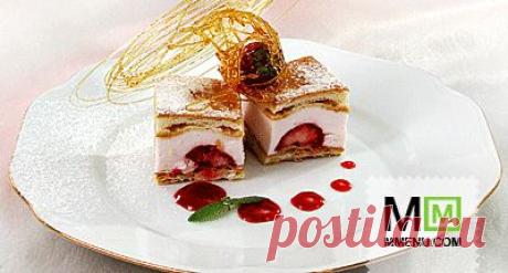 Ванильное слоеное пирожное - кулинарный рецепт. Миллион Меню