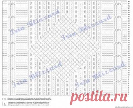 Фантастический узор с ромбами
